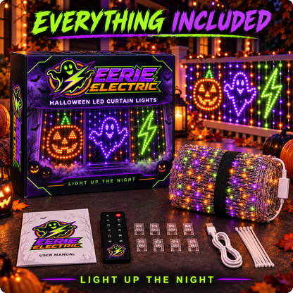 Eerie Electric Customizable LED Curtain Lights